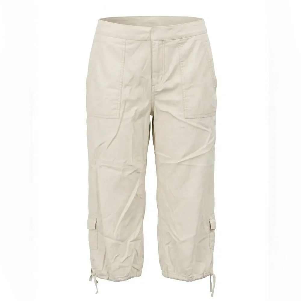 SIGRID OLSEN WOMENS YELLOW CAPRIS SIZE 10